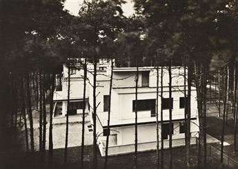 LUCIA MOHOLY (1894-1989) A selection of 7 important real photo postcards documenting the art and architecture of the Bauhaus.